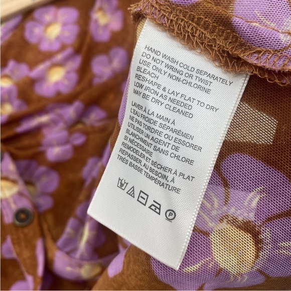 🌸FREE PEOPLE🌸LUCKY SHIRTEE🌸PINK DAISIES🌸 - Picture 15 of 16